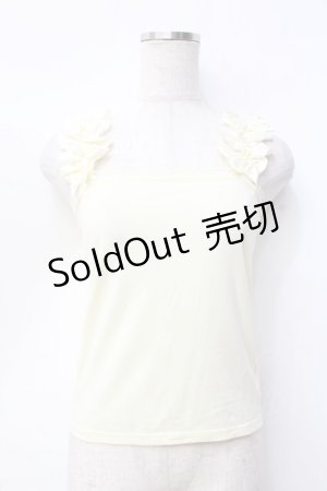 画像: LIZ LISA / スリーブフリルタンクトップ 0 イエロー Y-25-09-29-101-LO-TO-SZ-ZI