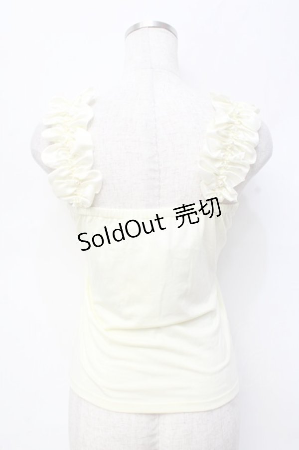 画像2: LIZ LISA / スリーブフリルタンクトップ 0 イエロー Y-25-09-29-101-LO-TO-SZ-ZI (2)