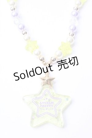 画像: Angelic Pretty / Twinkle Stardustネックレス  イエロー Y-25-09-29-011-AP-AC-SZ-ZY