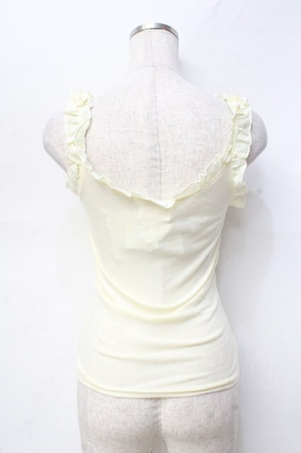 画像2: LIZ LISA / フラワー×蝶モチーフキャミ 0 イエロー Y-25-09-29-102-LO-TO-SZ-ZT203 (2)