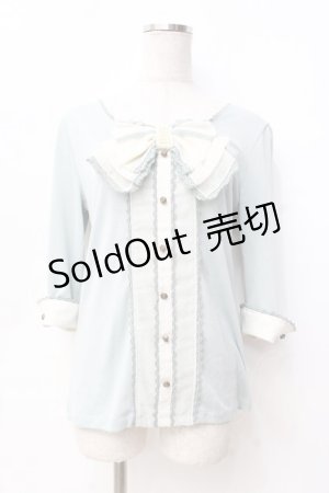 画像: axes femme / bigリボンカットソー  ミント Y-25-09-29-115-AX-TO-SZ-ZY
