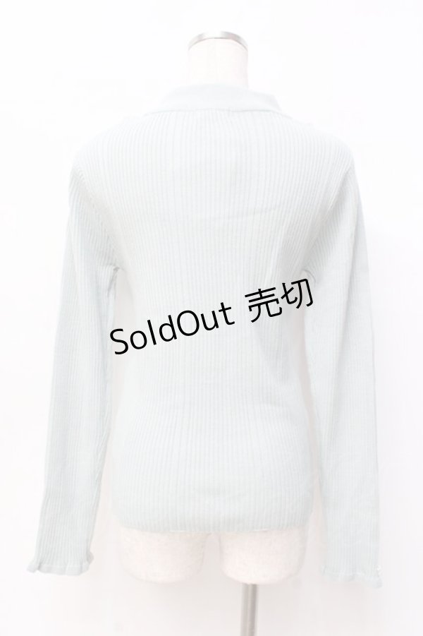 画像2: axes femme / バラボトルネックニットプルオーバー F ミント Y-25-09-29-117-AX-TO-SZ-ZY (2)