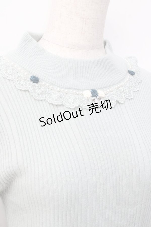 画像4: axes femme / バラボトルネックニットプルオーバー F ミント Y-25-09-29-117-AX-TO-SZ-ZY (4)