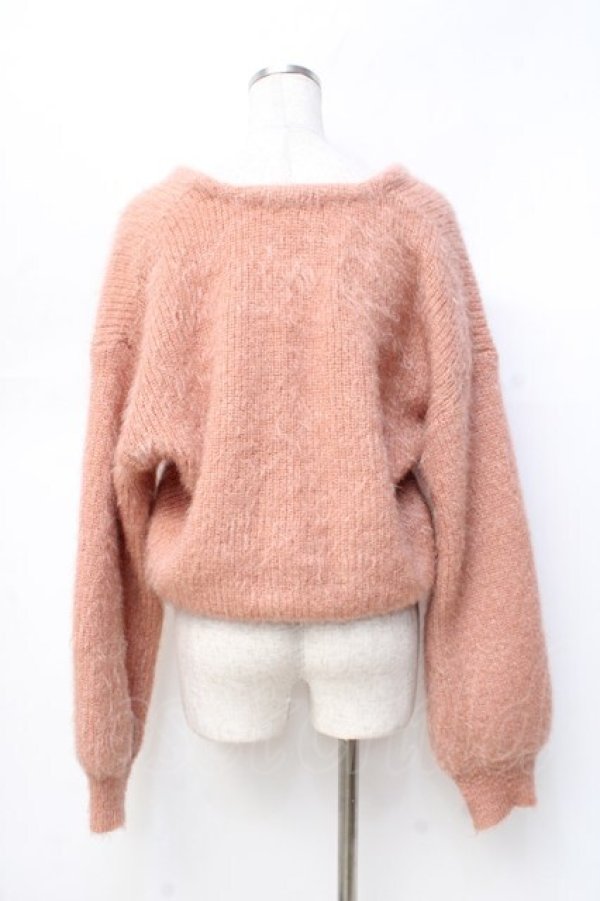 画像2: F i.n.t / リボン釦シュガーラメカーディガン F ピンクブラウン Y-25-09-29-120-CA-TO-SZ-ZY (2)