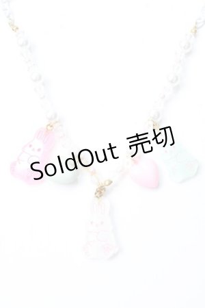 画像: Angelic Pretty / Gummy Bunnyネックレス  白 Y-25-09-29-002-AP-AC-SZ-ZY