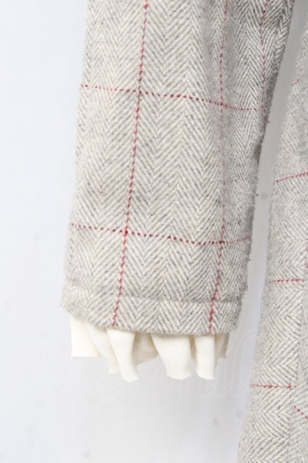 画像4: an another angelus / スイートハートネックラインチェックワンピース F ベージュ Y-25-09-29-144-CA-OP-SZ-ZY (4)