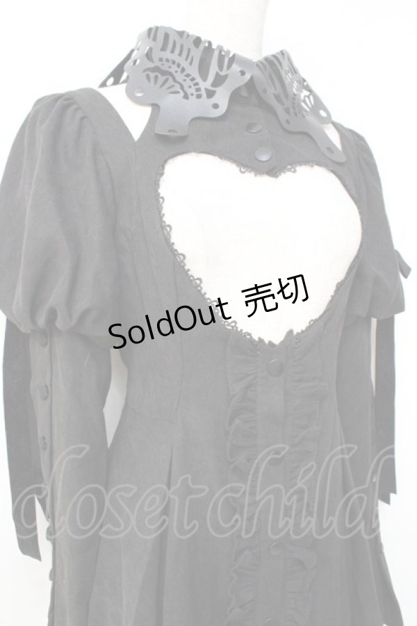 画像4: epetice / ハート型開口ワンピース  黒 Y-25-09-29-145-LO-OP-SZ-ZY (4)