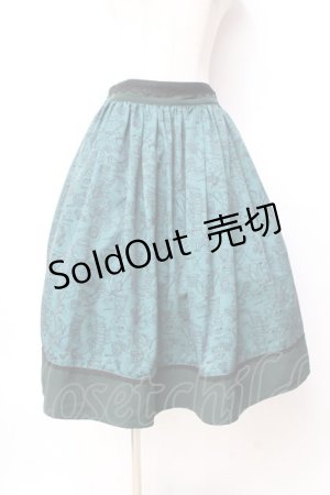 画像: axes femme POETIQUE / 不思議の国のアリススカート  グリーン Y-25-09-29-153-AX-SK-SZ-ZY
