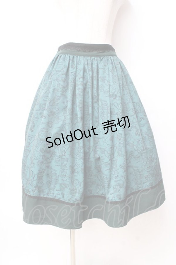 画像1: axes femme POETIQUE / 不思議の国のアリススカート  グリーン Y-25-09-29-153-AX-SK-SZ-ZY (1)
