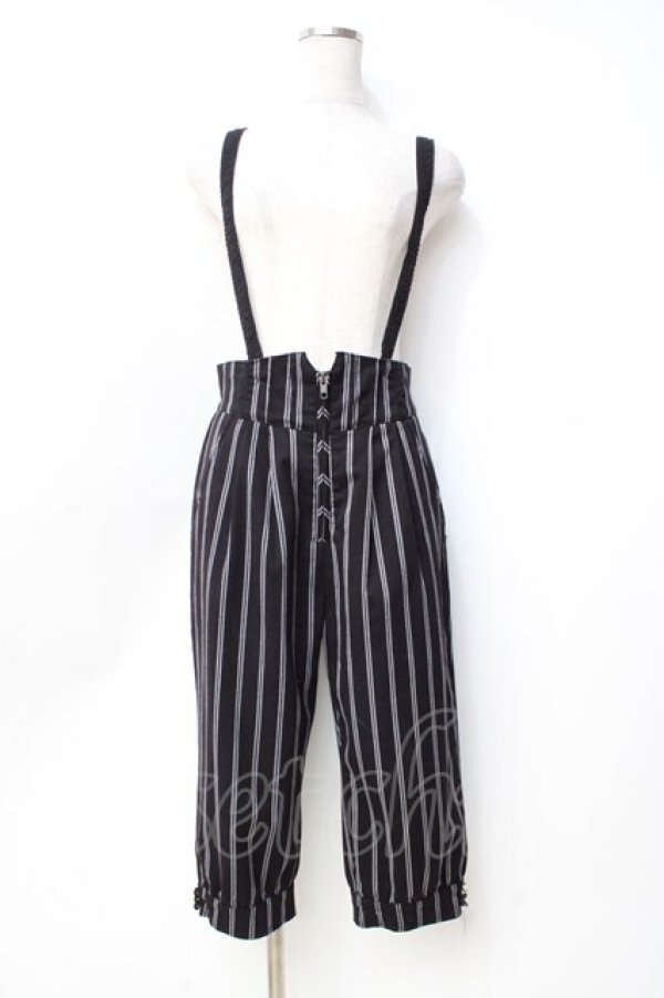 画像1: axes femme POETIQUE / サス付きハーフパンツ  黒 Y-25-09-29-156-AX-PA-SZ-ZI (1)