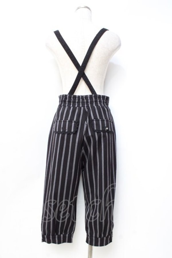 画像2: axes femme POETIQUE / サス付きハーフパンツ  黒 Y-25-09-29-156-AX-PA-SZ-ZI (2)