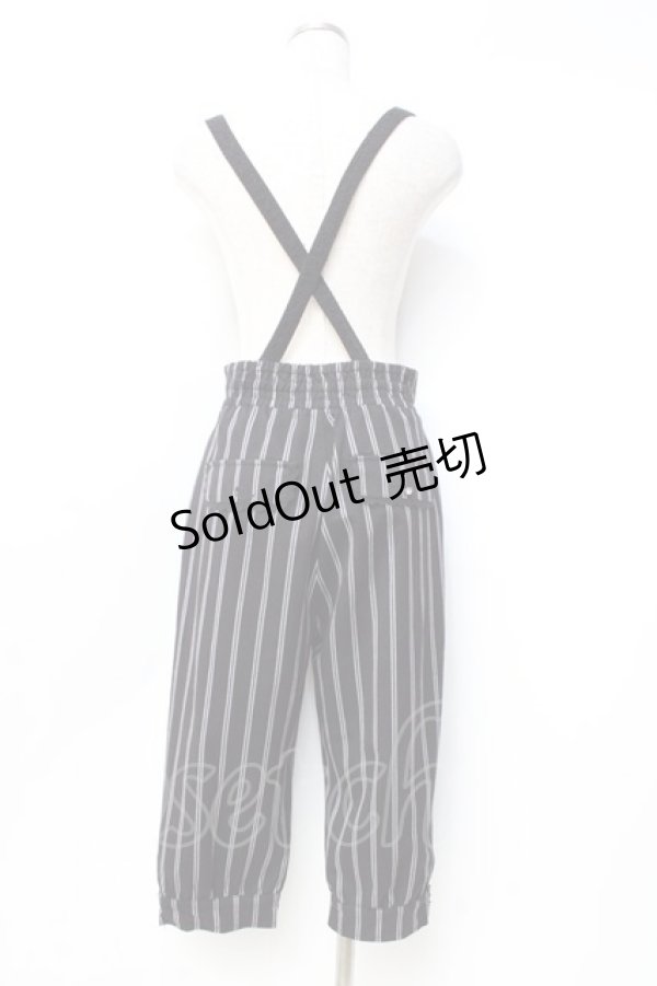 画像2: 【SALE】axes femme POETIQUE / サス付きハーフパンツ  黒 Y-25-09-29-156-AX-PA-SZ-ZT404 (2)