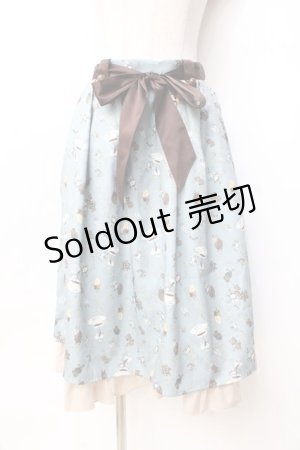 画像: axes femme / メルティショコラ柄スカート F ミント Y-25-09-29-164-AX-SK-SZ-ZY
