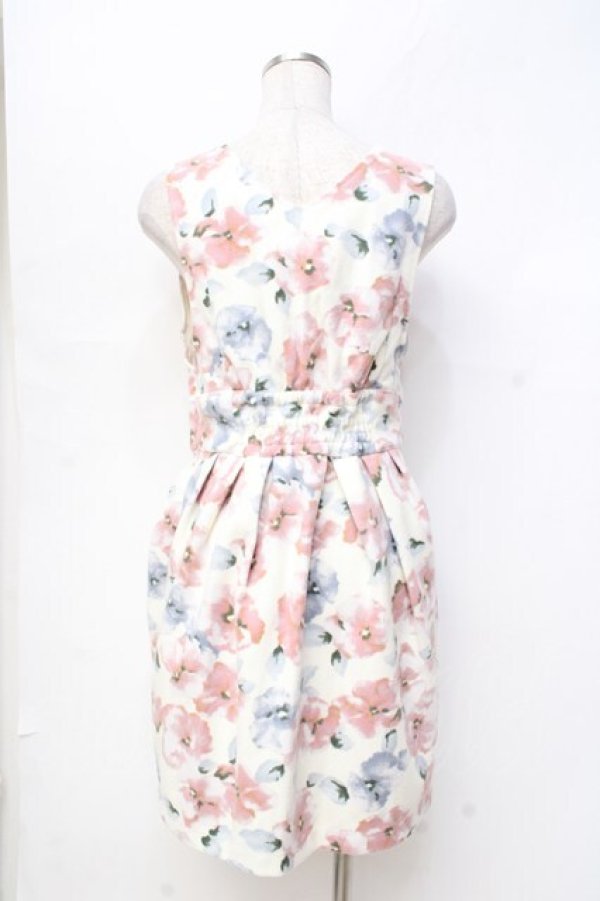 画像2: LIZ LISA / 水彩花柄ジャンスカ 0 アイボリー Y-25-09-29-173-LO-OP-SZ-ZI (2)