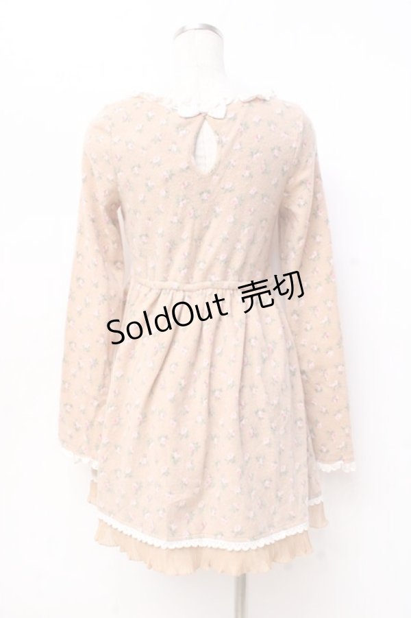 画像2: LIZ LISA / 花柄起毛ワンピース 0 ブラウン Y-25-09-29-179-LO-OP-SZ-ZI (2)