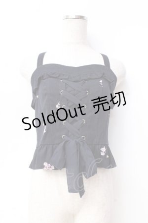 画像: LIZ LISA / 小花刺繍ビスチェ 0 紺 Y-25-09-29-180-LO-TO-SZ-ZI