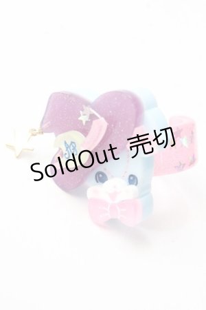 画像: Angelic Pretty / Little Witchはにかみベアーリング  サックス Y-25-09-29-024-AP-AC-SZ-ZY