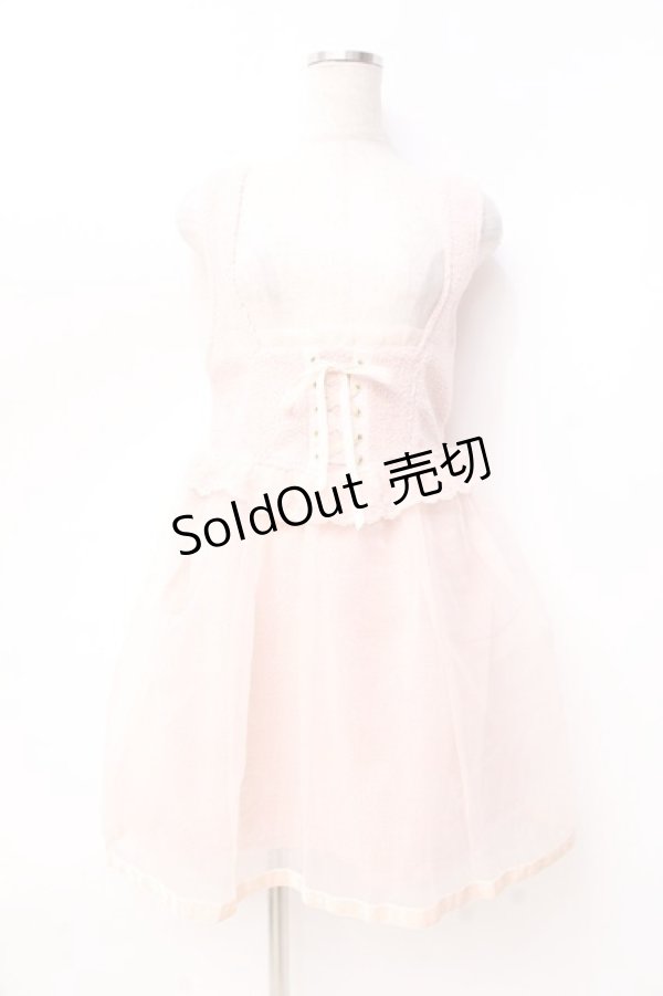 画像1: LIZ LISA / オーガンジー重ねウールジャンスカ 0 ピンク Y-25-09-29-197-LO-OP-SZ-ZI (1)