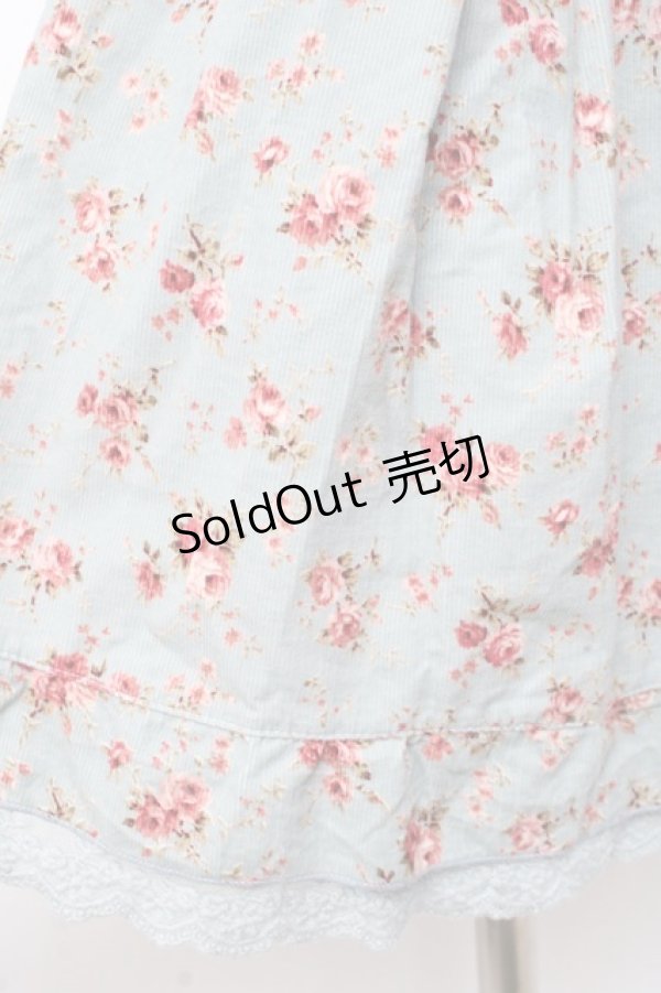 画像4: LIZ LISA / ブーケ柄コーデュロイキャミワンピース 0 ブルー Y-25-09-29-200-LO-OP-SZ-ZI (4)