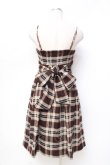 画像2: LIZ LISA / チェック柄ウールキャミワンピース 0 ブラウン Y-25-09-29-201-LO-OP-SZ-ZY (2)
