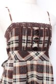 画像3: LIZ LISA / チェック柄ウールキャミワンピース 0 ブラウン Y-25-09-29-201-LO-OP-SZ-ZY (3)