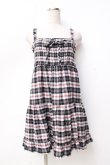 画像1: LIZ LISA doll / チェックワンピース  黒 Y-25-09-29-203-LO-OP-SZ-ZI (1)