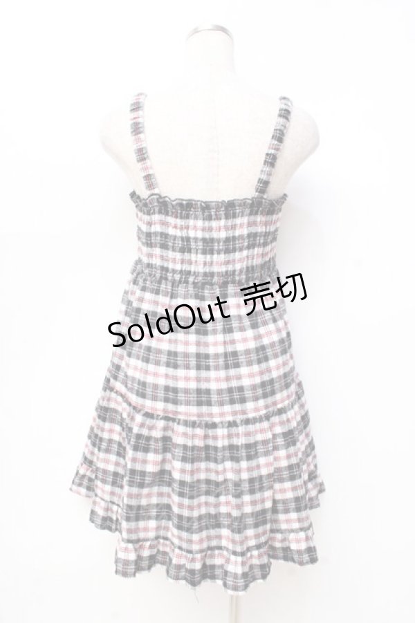画像2: LIZ LISA doll / チェックワンピース  黒 Y-25-09-29-203-LO-OP-SZ-ZI (2)