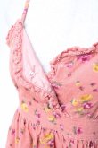 画像3: LIZ LISA / 花柄コーデュロイキャミワンピース 0 ピンク Y-25-09-29-204-LO-OP-SZ-ZY (3)