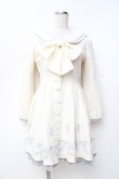 画像1: LIZ LISA / リボン刺繍ワンピース 0 オフ白 Y-25-09-29-206-LO-OP-SZ-ZI (1)
