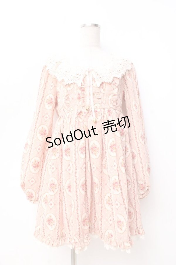 画像1: LIZ LISA / フラワーフレームワンピース 0 ピンク Y-25-09-29-207-LO-OP-SZ-ZY (1)