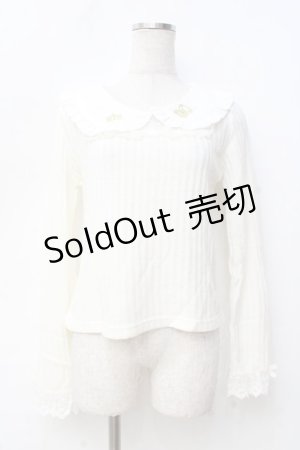 画像: LIZ LISA / リボンベアーリブペタトップス 0 アイボリー Y-25-09-29-211-LO-SK-SZ-ZI