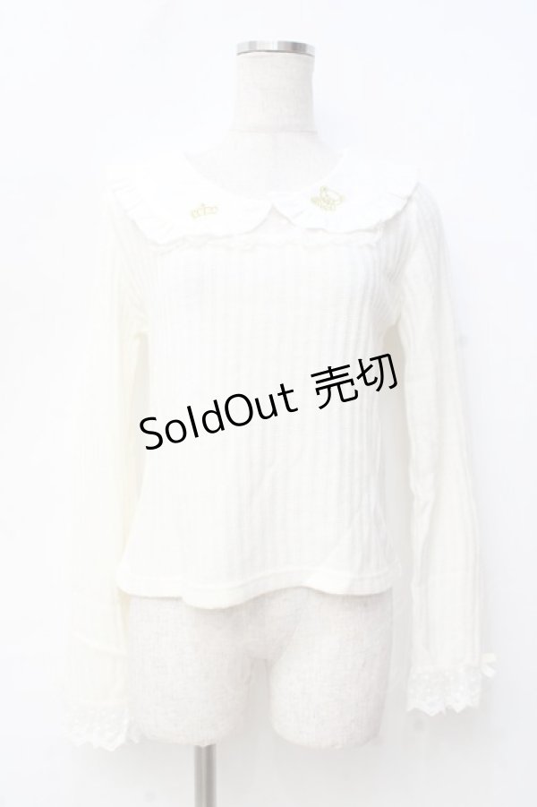 画像1: LIZ LISA / リボンベアーリブペタトップス 0 アイボリー Y-25-09-29-211-LO-SK-SZ-ZI (1)