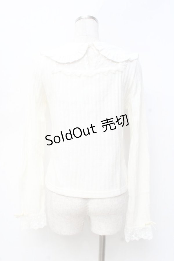 画像2: LIZ LISA / リボンベアーリブペタトップス 0 アイボリー Y-25-09-29-211-LO-SK-SZ-ZI (2)