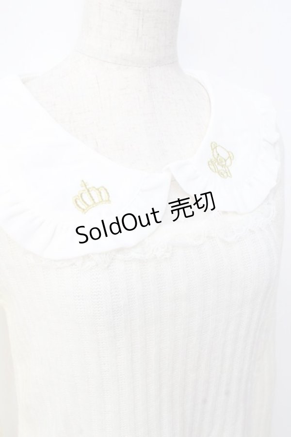 画像4: LIZ LISA / リボンベアーリブペタトップス 0 アイボリー Y-25-09-29-211-LO-SK-SZ-ZI (4)