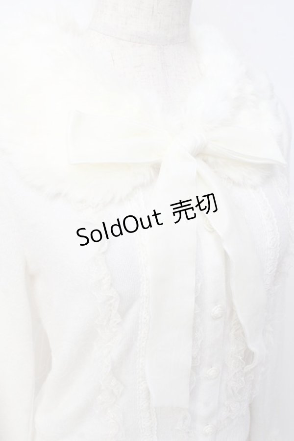 画像3: LIZ LISA / 襟ファーニットカーディガン 0 白 Y-25-09-29-212-LO-TO-SZ-ZY (3)