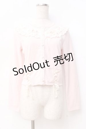 画像: LIZ LISA / ストライプリボンカーディガン 0 ピンク Y-25-09-29-214-LO-TO-SZ-ZY