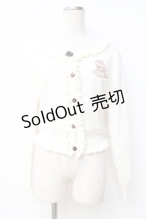 画像: LIZ LISA / スウィートラテ柄カーディガン 0 アイボリー Y-25-09-29-222-LO-TO-SZ-ZY
