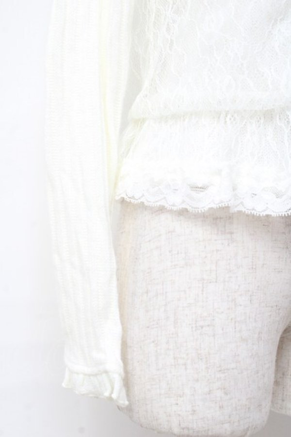 画像4: LIZ LISA / ビスチェ×ニットソー 0 アイボリー Y-25-09-29-225-LO-TO-SZ-ZI (4)