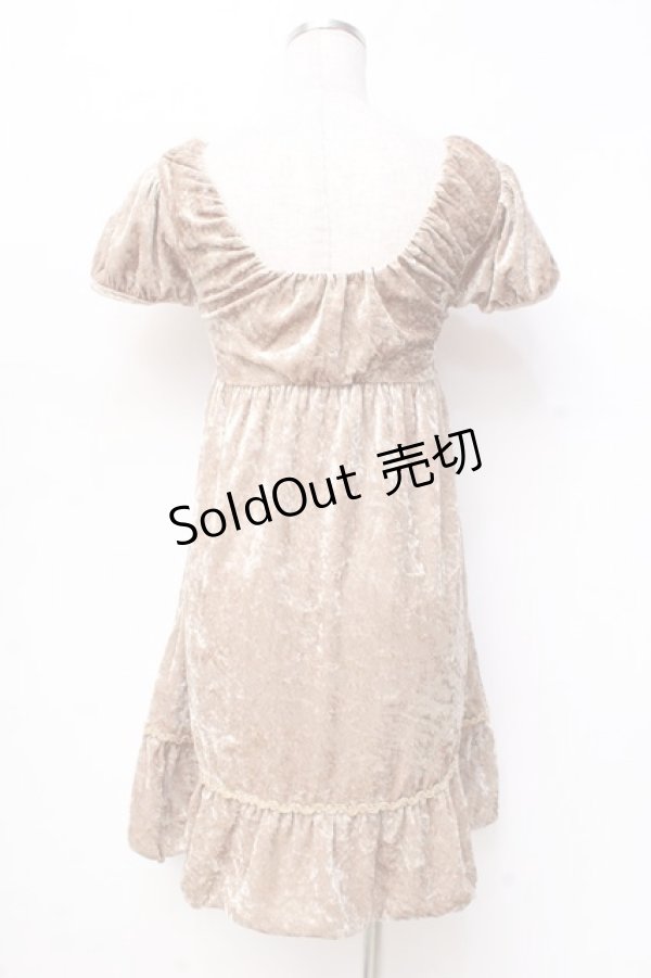 画像2: 【SALE】LIZ LISA / ベロアワンピース 0 ゴールド Y-25-09-29-226-LO-OP-SZ-ZT202 (2)