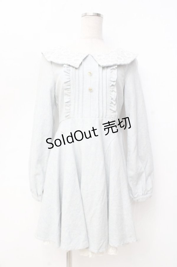 画像1: LIZ LISA / ツイード風ワンピース 0 サックス Y-25-09-29-228-LO-OP-SZ-ZY (1)