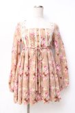 画像1: LIZ LISA / 花柄起毛ワンピース 0 ベージュ Y-25-09-29-231-LO-OP-SZ-ZI (1)