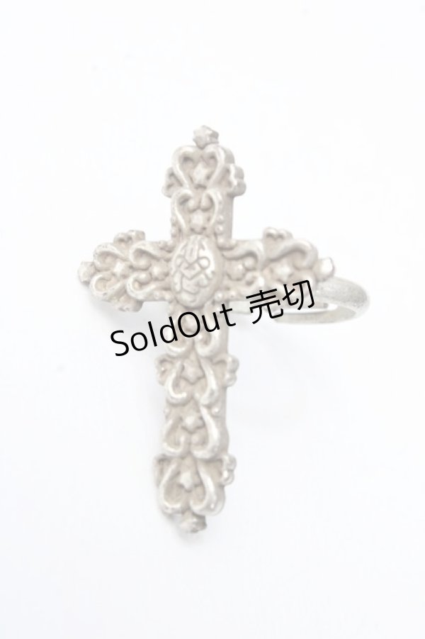 画像1: Angelic Pretty / Brilliant Crossリング  シルバー Y-25-09-29-033-AP-AC-SZ-ZY (1)