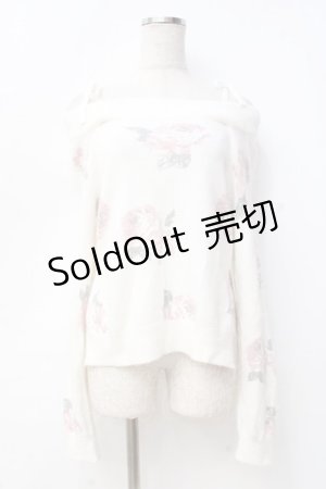 画像: LIZ LISA / 花アンゴラトップス 0 アイボリー Y-25-09-29-235-LO-TO-SZ-ZY