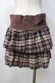 画像2: LIZ LISA / チェック柄ティアードミニスカート 0 ブラウン Y-25-09-29-246-LO-SK-SZ-ZY (2)