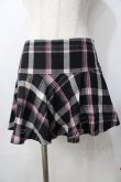 画像1: LIZ LISA / ツイード調チェック柄スカート 0 黒 Y-25-09-29-248-LO-SK-SZ-ZY (1)