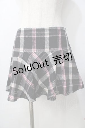 画像: LIZ LISA / ツイード調チェック柄スカート 0 黒 Y-25-09-29-248-LO-SK-SZ-ZY