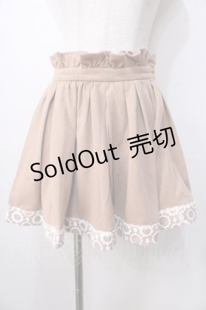画像: LIZ LISA / 裾花レースフレアスカート 0 ブラウン Y-25-09-29-251-LO-SK-SZ-ZI