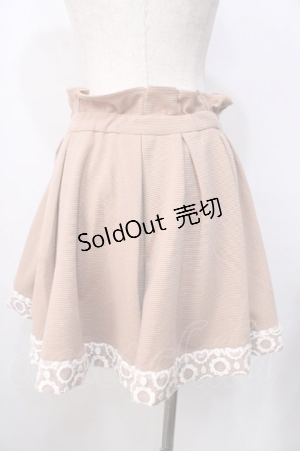 画像2: LIZ LISA / 裾花レースフレアスカート 0 ブラウン Y-25-09-29-251-LO-SK-SZ-ZI (2)