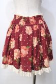 画像2: LIZ LISA / ローズ×ドット柄吊りスカート 0 ボルドー Y-25-09-29-257-LO-SK-SZ-ZY (2)