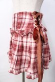 画像3: LIZ LISA / サイド編み上げチェック柄スカパン 0 ボルドー Y-25-09-29-258-LO-PA-SZ-ZY (3)